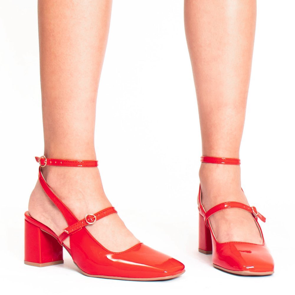 SAPATO MARY JANE SUZANA SANTOS Vermelho 3