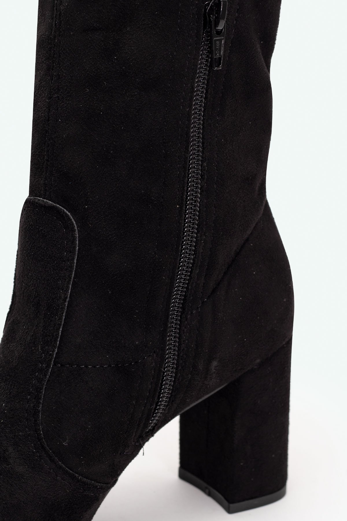 BOTA OVER THE KNEE CAMURÇA CANO ALTO SALTO ALTO Preto 3