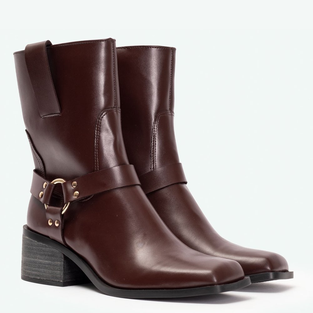 BIKER BOOTS HARPER SUZANA SANTOS Marrom 2