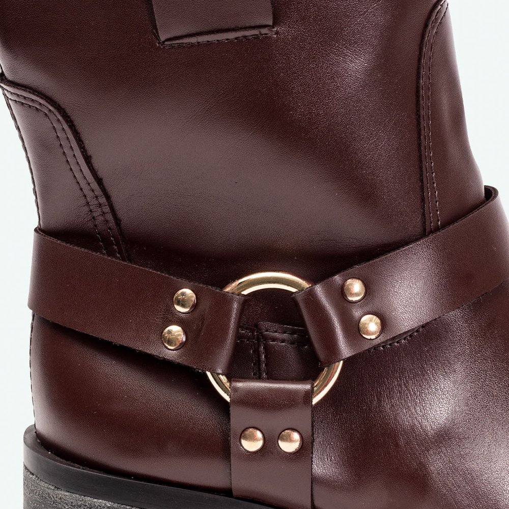 BIKER BOOTS HARPER SUZANA SANTOS Marrom 3