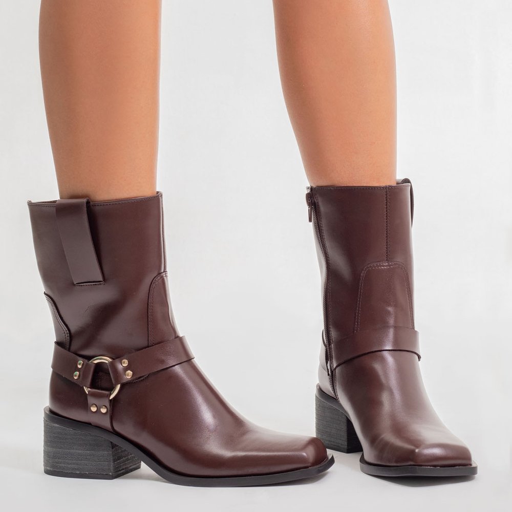 BIKER BOOTS HARPER SUZANA SANTOS Marrom 4