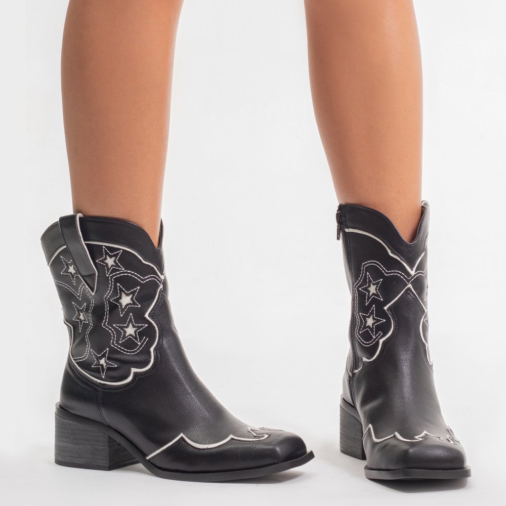 BOTA WESTERN DALLAS SUZANA SANTOS Preto 5