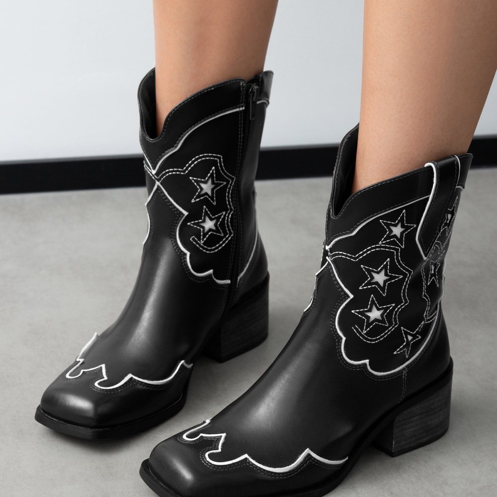 BOTA WESTERN DALLAS SUZANA SANTOS Preto 6