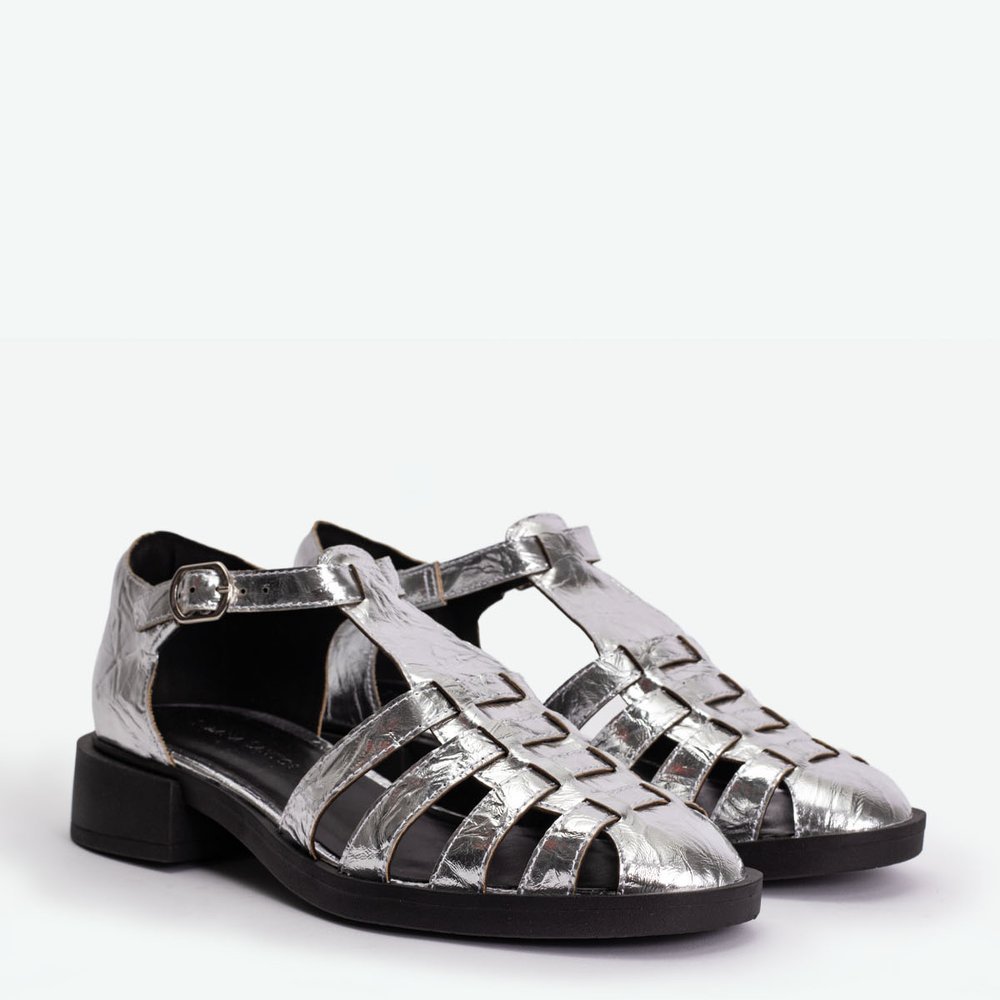 SAPATO FISHERMAN DIANE SUZANA SANTOS Prata 2