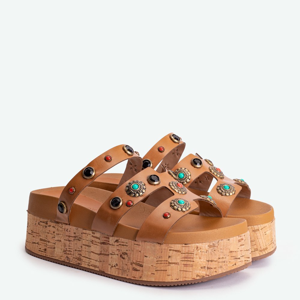 FLATFORM CASSIE SUZANA SANTOS Marrom 2