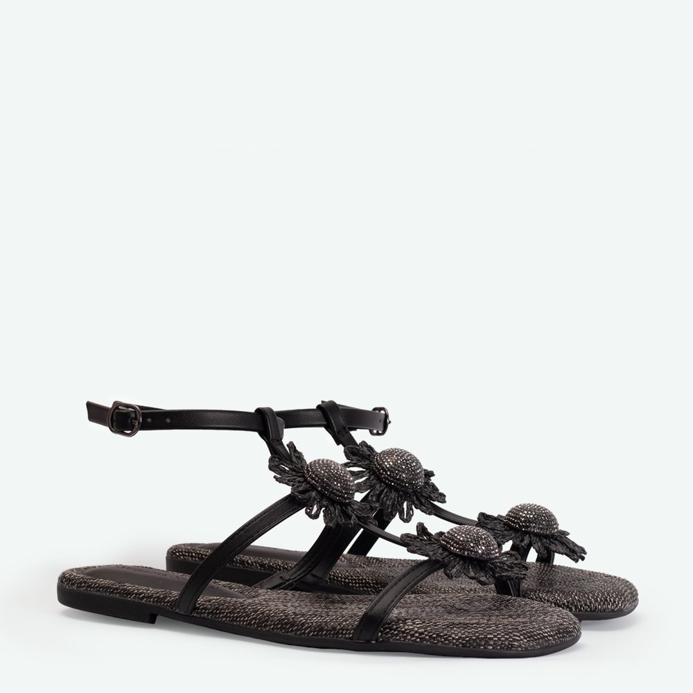 FLAT JASMINE SUZANA SANTOS Preto 2