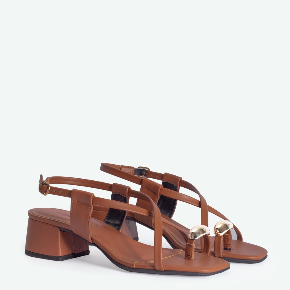 SANDÁLIA ELOÁ SUZANA SANTOS Marrom 2