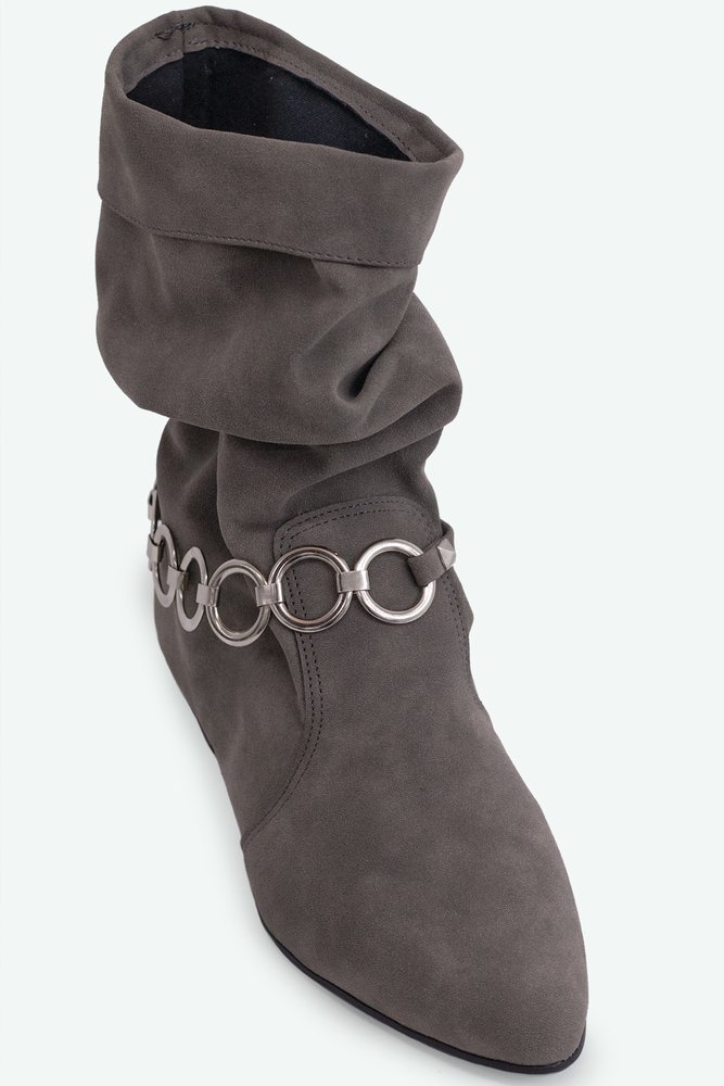 BOTA SLOUCHY KIM SUZANA SANTOS Cinza 3