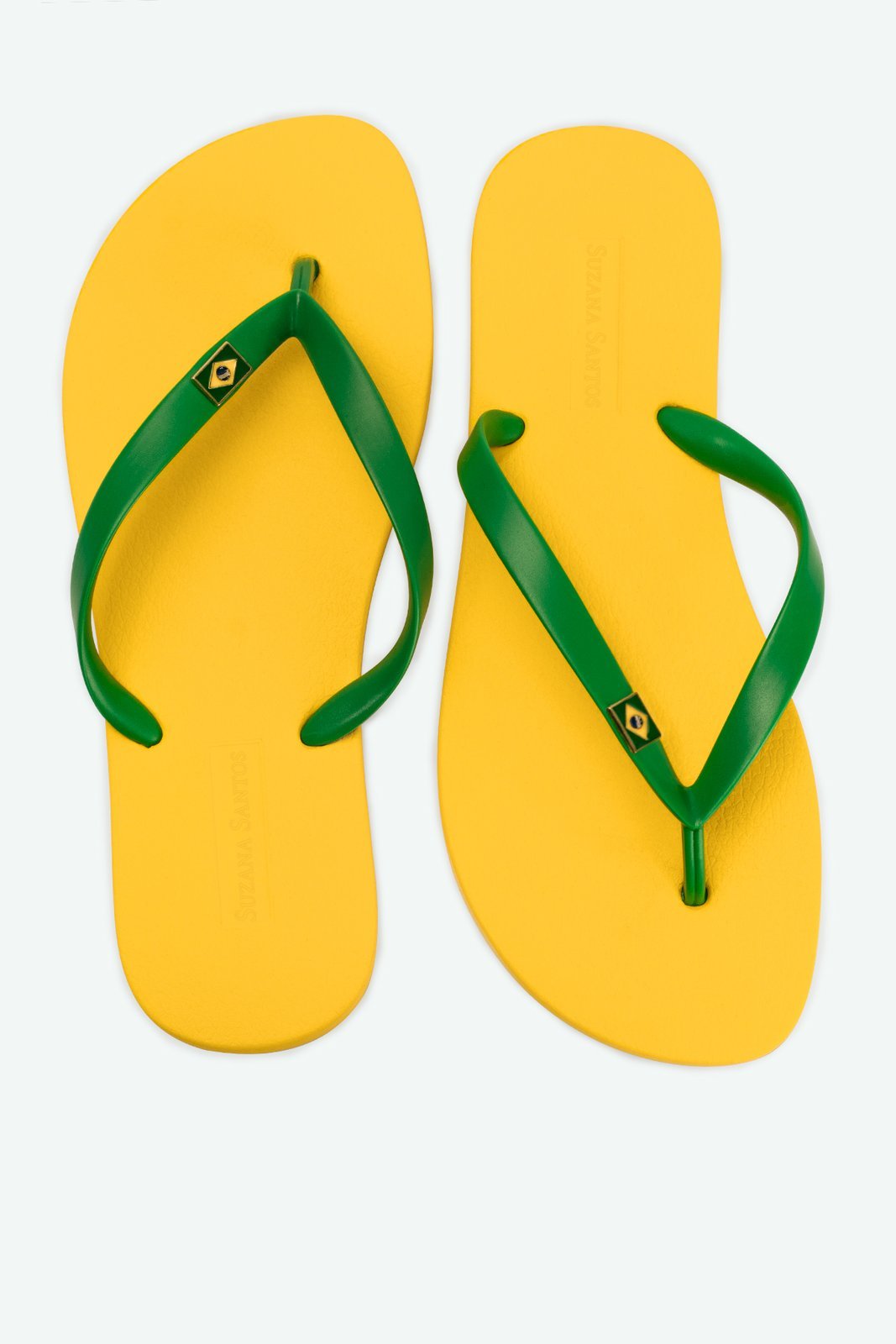 CHINELO DE DEDO BRASIL SUZANA SANTOS Verde/Amarelo 1