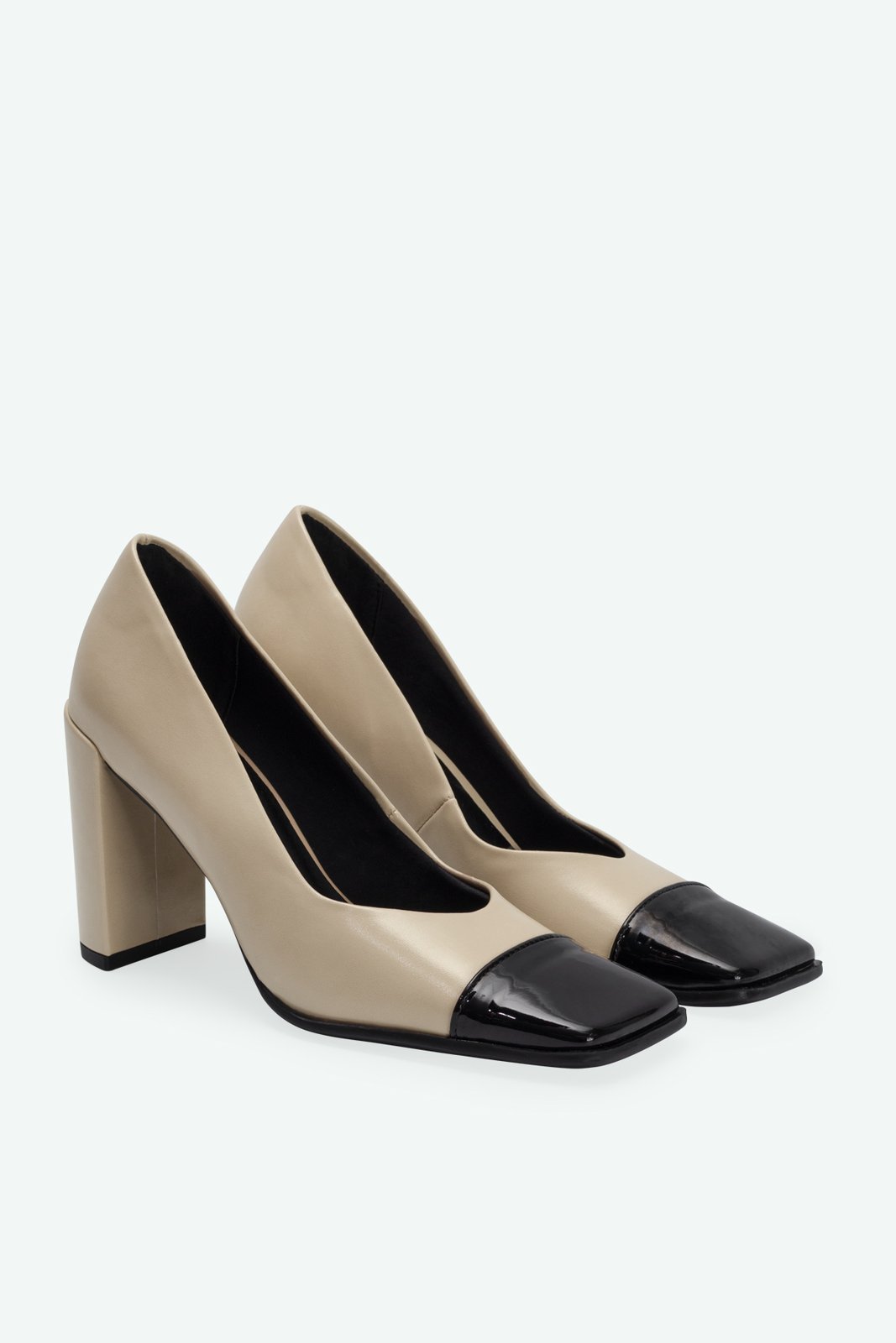 SCARPIN CAP TOE LIA SUZANA SANTOS Baunilha 2