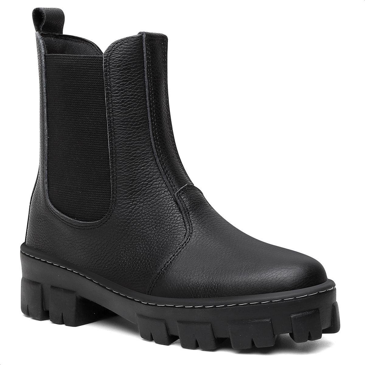 Bota Everway Chelsea Feminino Preto 1