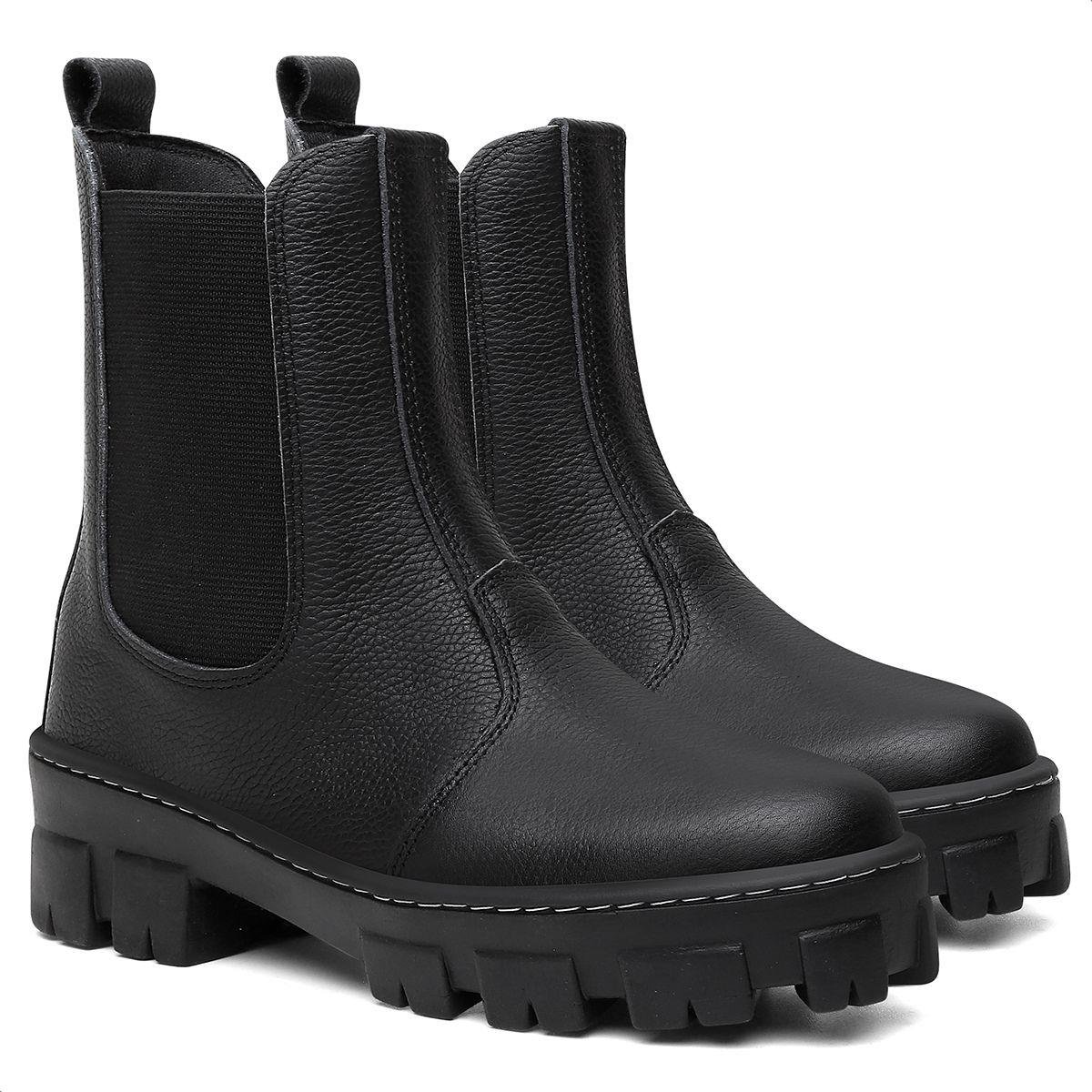 Bota Everway Chelsea Feminino Preto 2