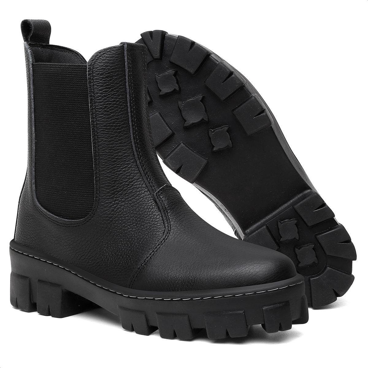 Bota Everway Chelsea Feminino Preto 3