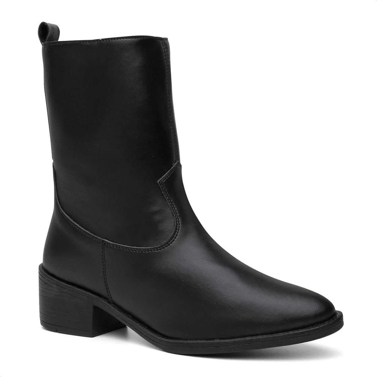 Bota Everway Western Bico Fino Cano Alto Feminino