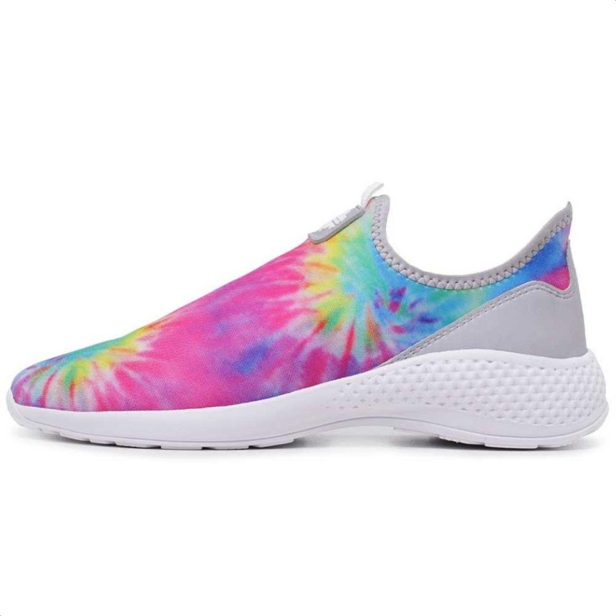 Tênis Everway Meia Tie Dye Feminino Rosa 5