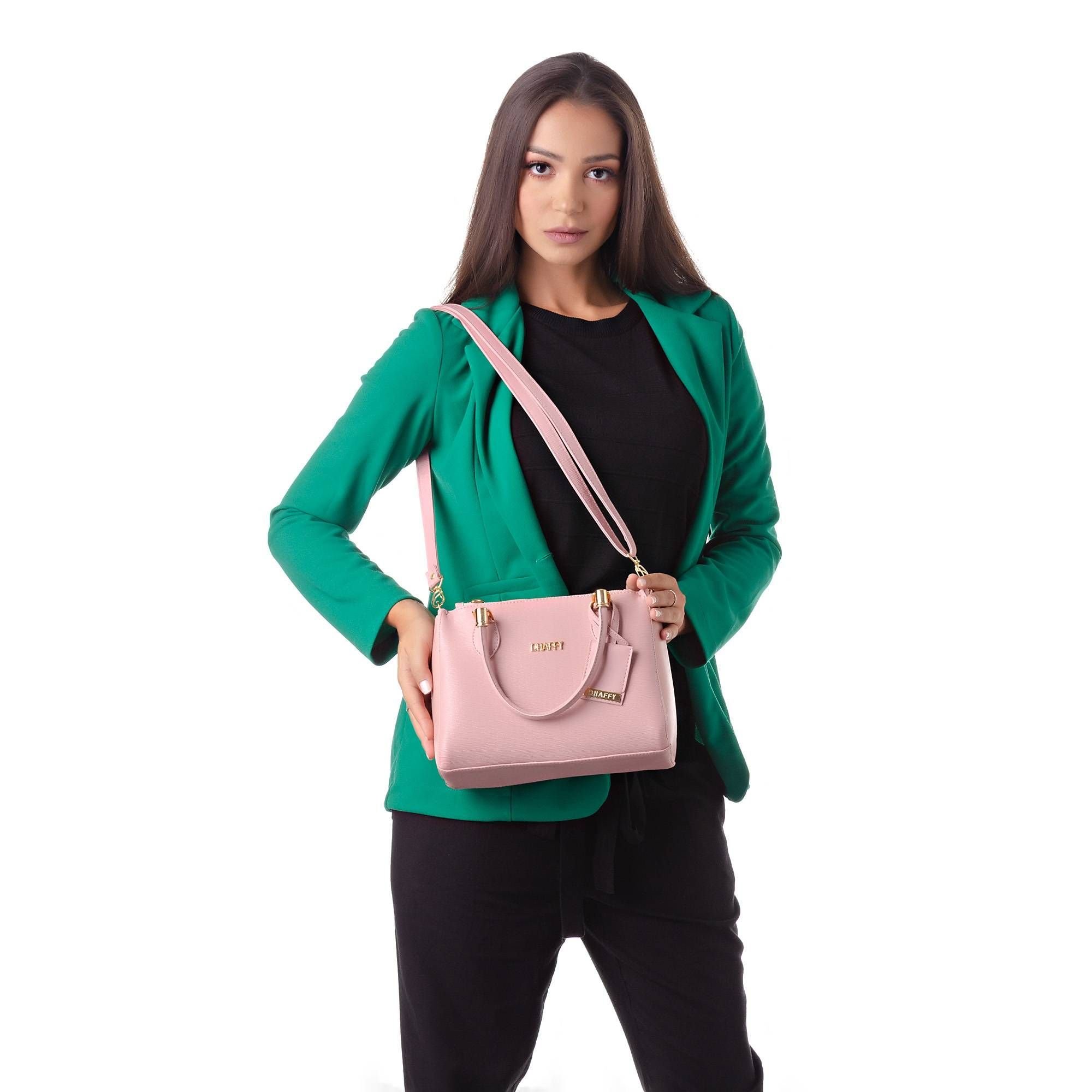 Bolsa Feminina Baú Alça de Mão e Transversal Para o Dia A Dia Rosa Rosa 2