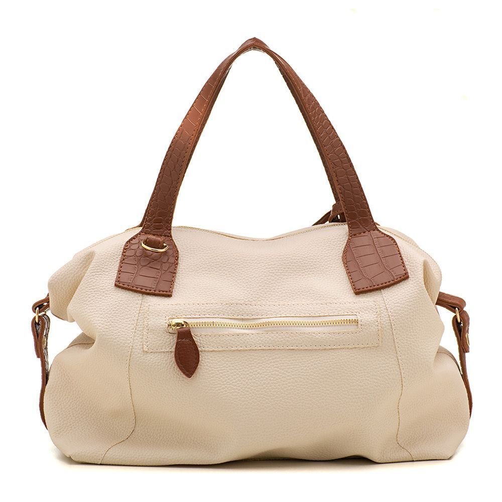 Bolsa Feminina Grande com Alça Dupla Branco 6