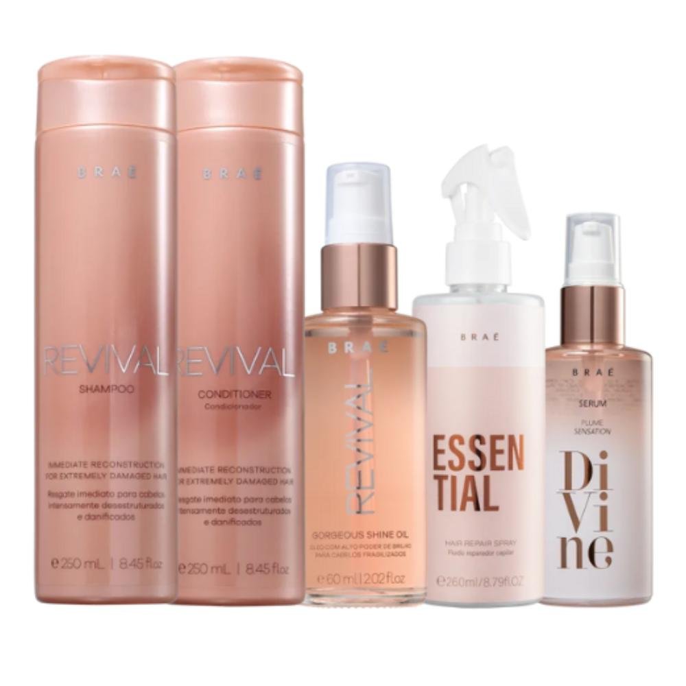 Kit Braé Revival Divine Ten in one Essential Repair (6 Produtos) ÚNICO 1