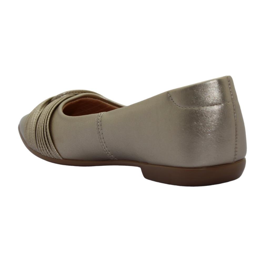 Sapatilha Feminina Bico Fino Topstart Ref:1266-616 Champagne 3