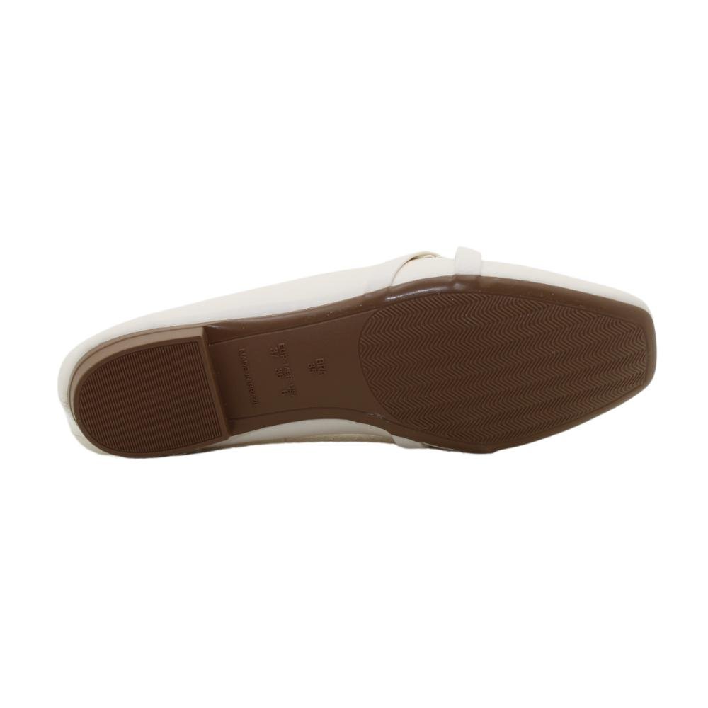 Mocassim Feminino Bico Quadrado Sua Cia Ref:8222.14992 Branco 5