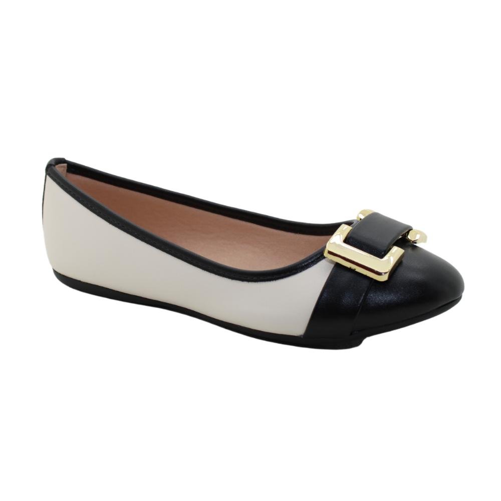 Sapatilha Feminina Bico Redondo Sua Cia Ref:8303.15000 Branco 2