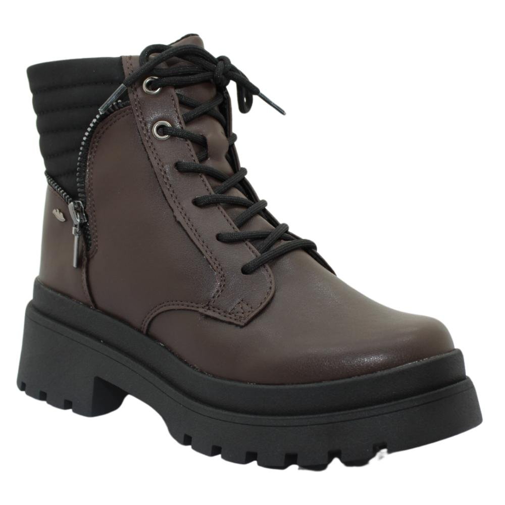 Bota Feminina Coturno Tratorada Dakota Ref:G9672 Marrom 2