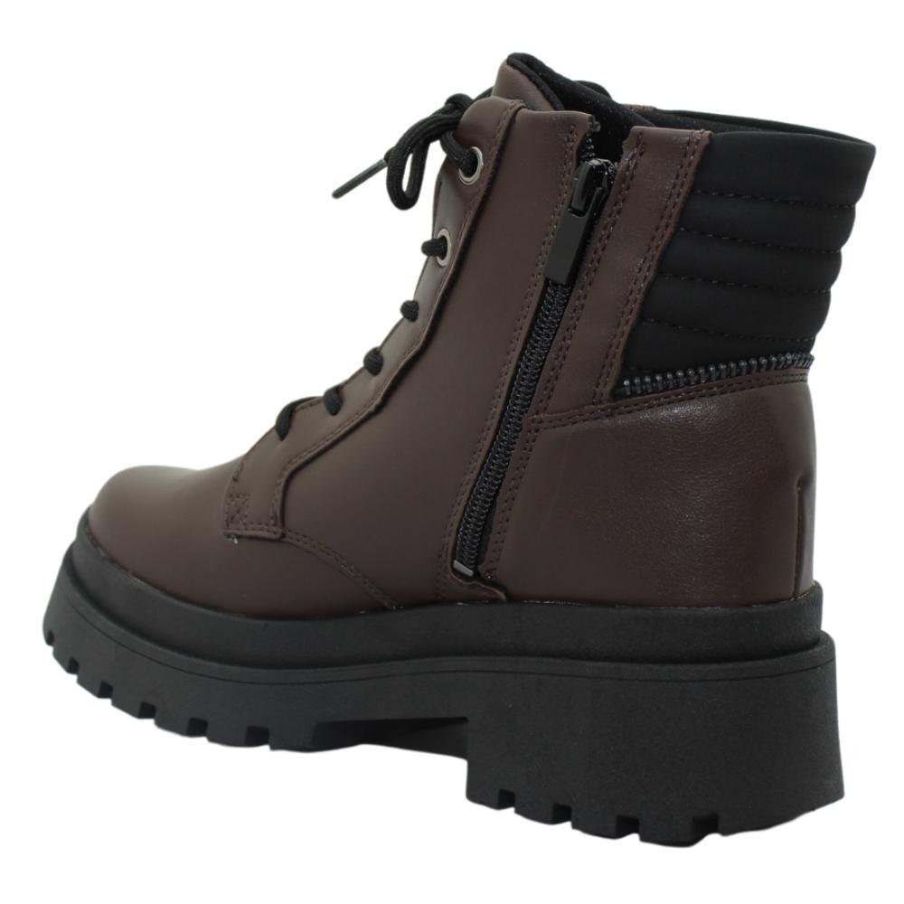 Bota Feminina Coturno Tratorada Dakota Ref:G9672 Marrom 3