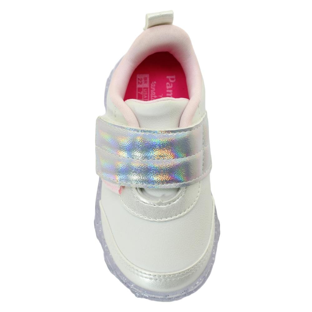 Tênis Feminino Bebê Liz Luz Pampili Ref:682.059.000 Branco 4