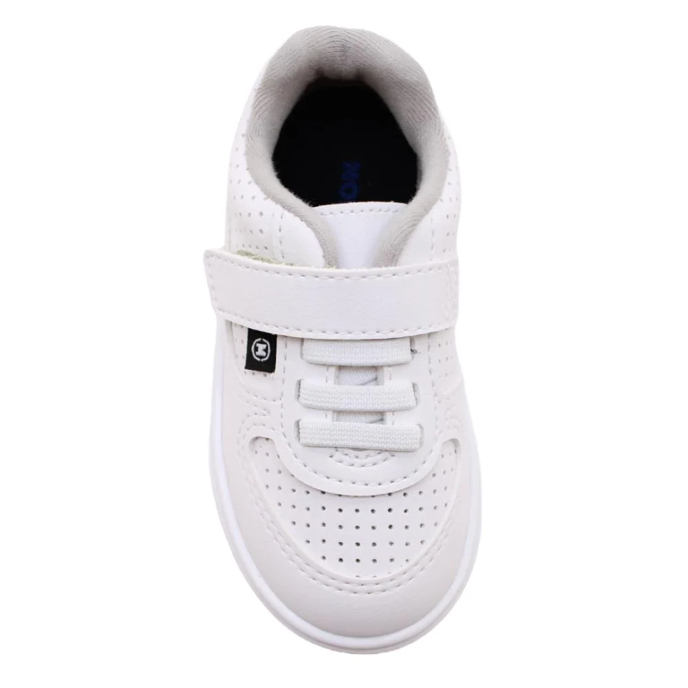 Tênis Bebê Velcro Molekinho Ref:2133.182 Branco 4
