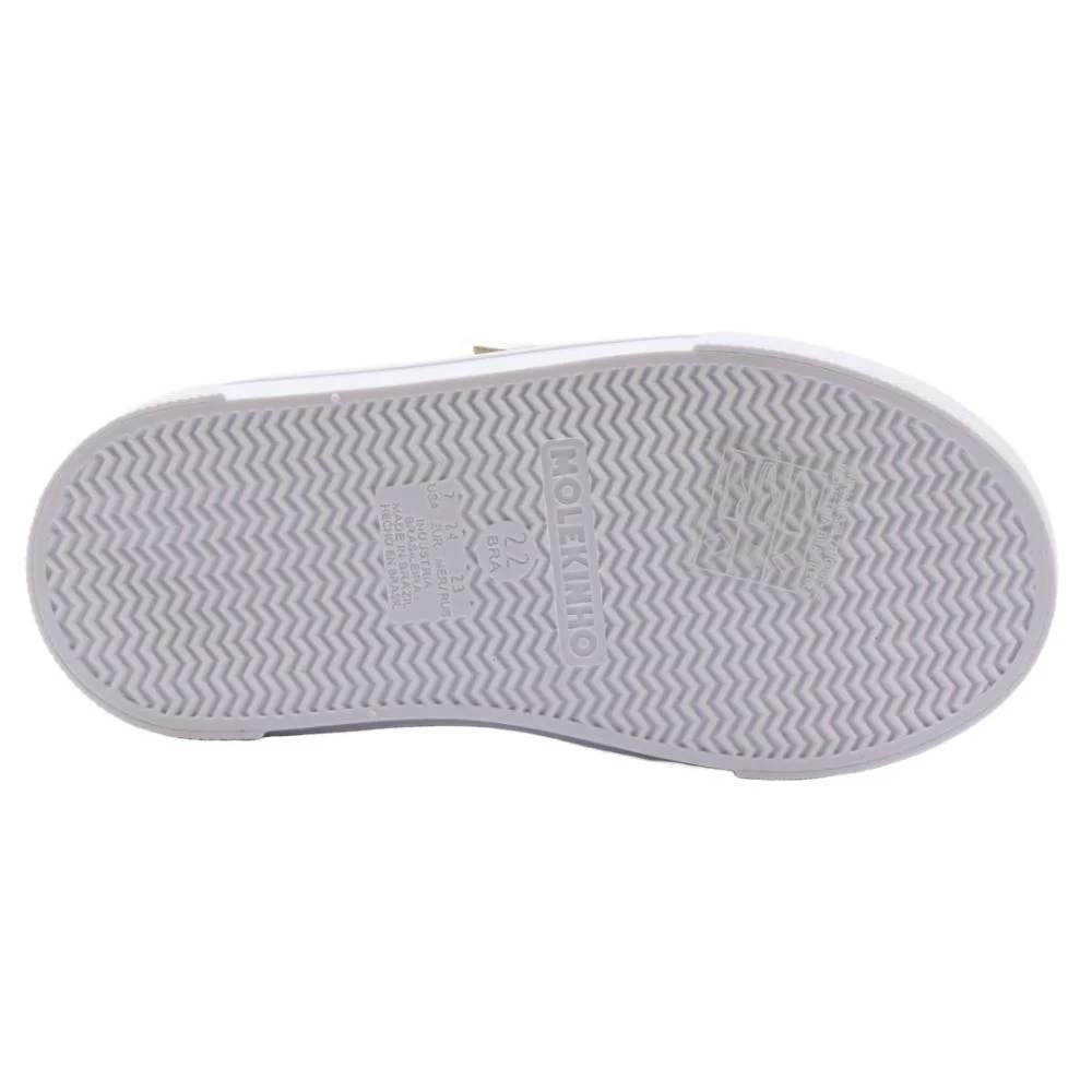 Tênis Bebê Velcro Molekinho Ref:2133.182 Branco 5