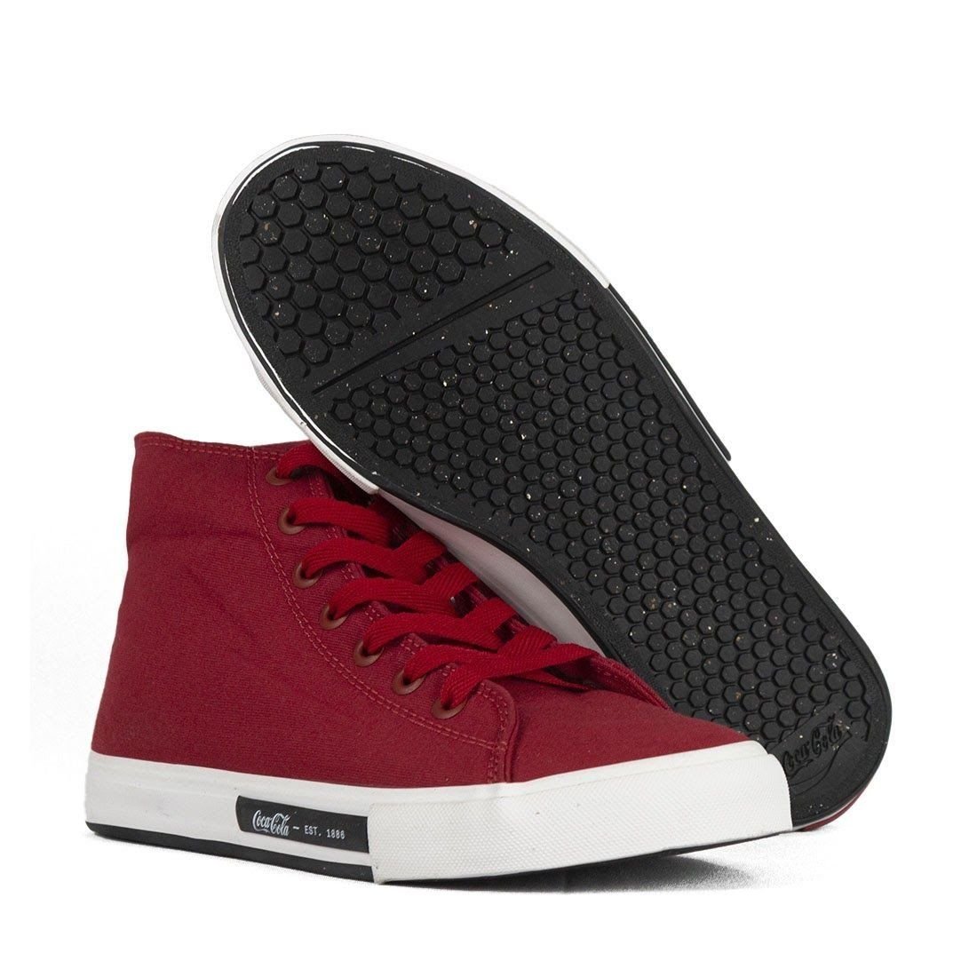 Tênis Coca-Cola Shoes Daytona Classic Hi Masculino Vermelho 4