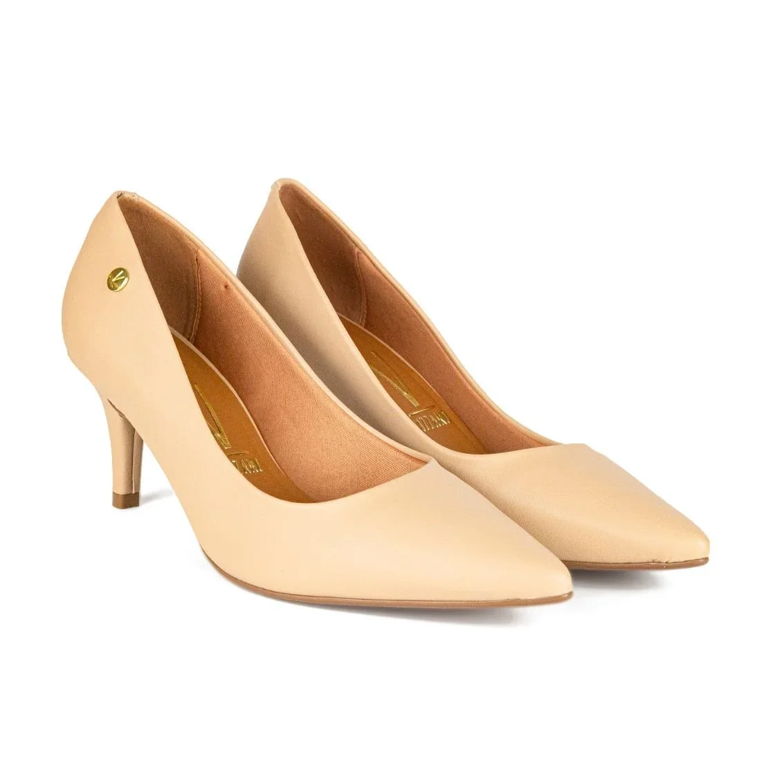 Scarpin Vizzano Bico Fino Bege Bege 2