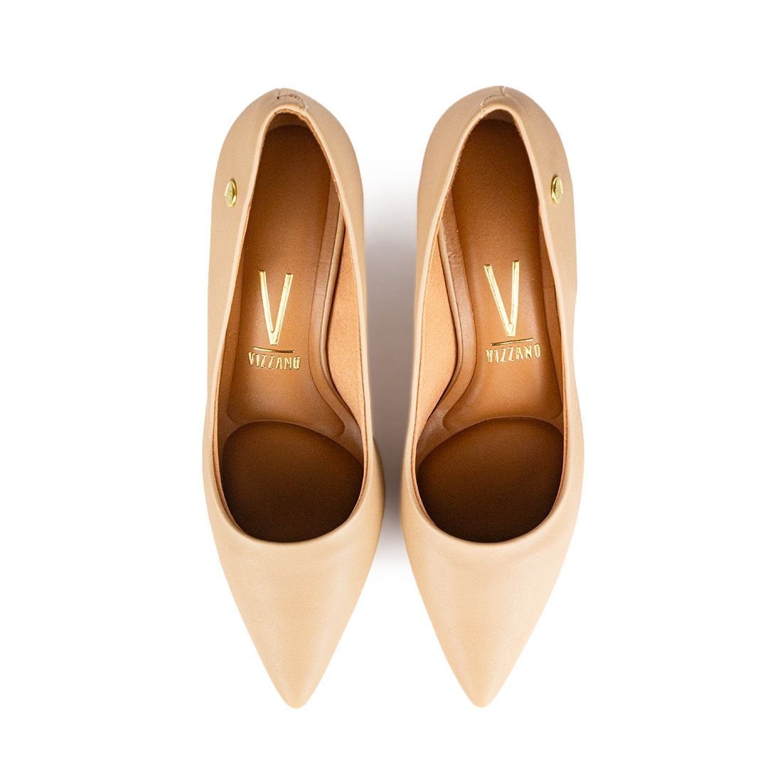 Scarpin Vizzano Bico Fino Bege Bege 4