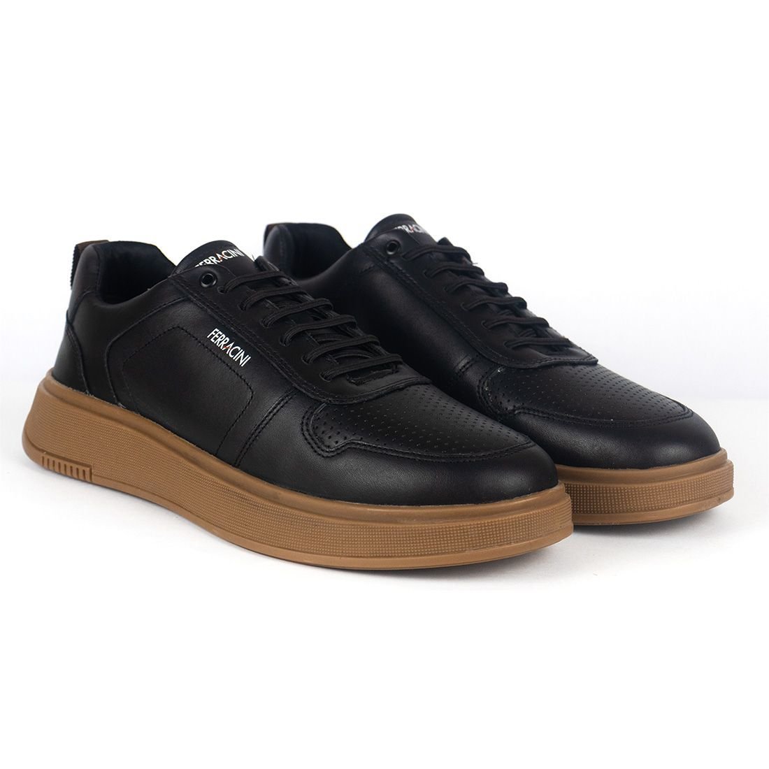Sapato Ferracini Sneaker Logan 9314 678C Preto Natural Preto 2