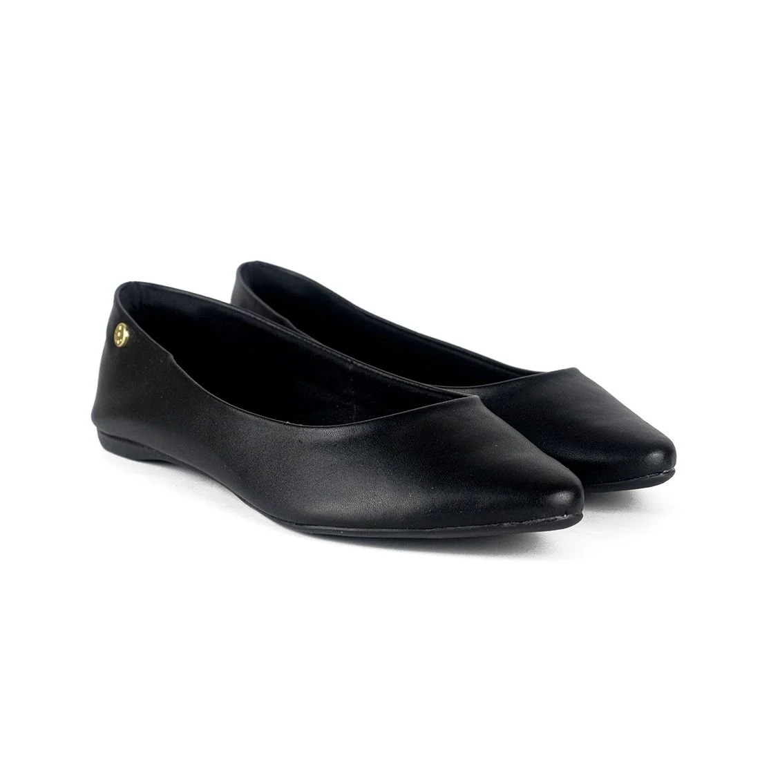 Sapatilha Via Uno Bico Fino Preto Preto 2