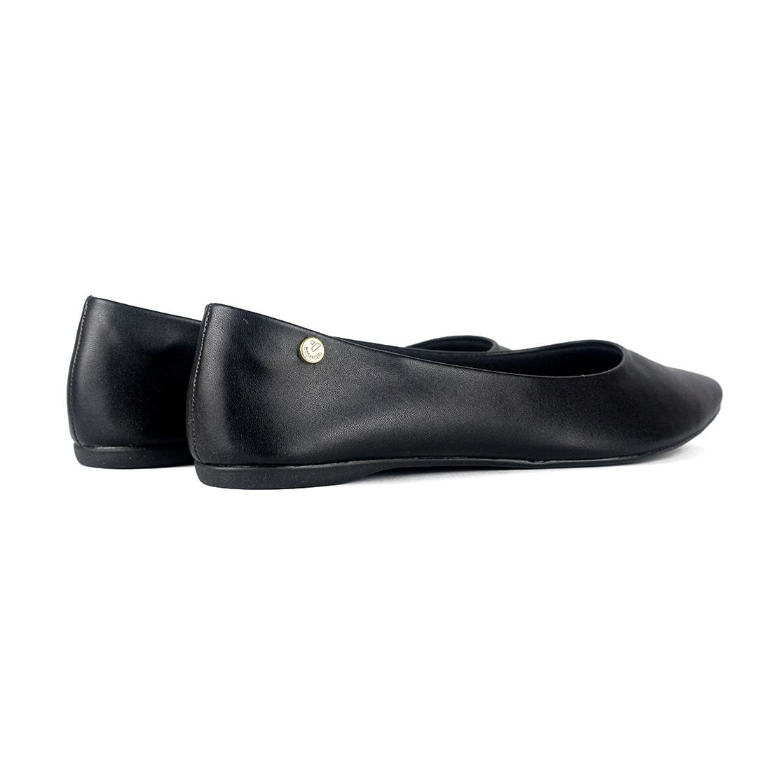 Sapatilha Via Uno Bico Fino Preto Preto 3