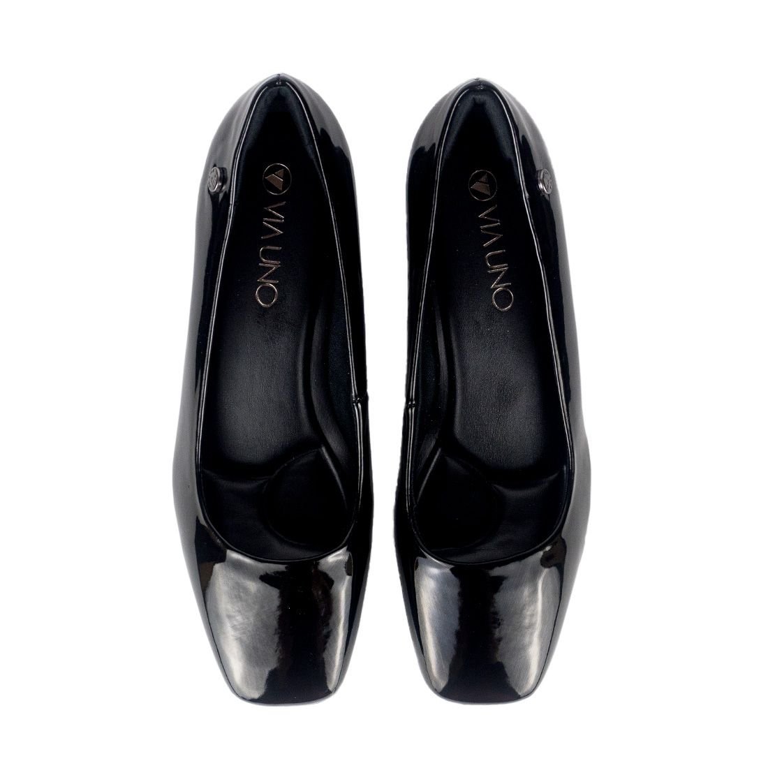 Sapatos Femininos Slip On Via Uno CamurÃ§a Preto Scarpin Via Uno