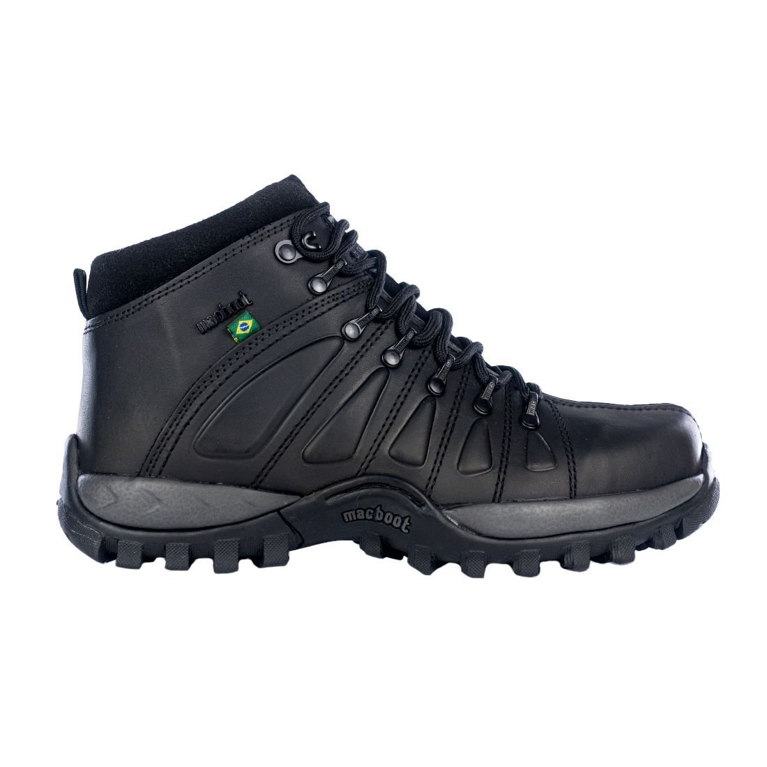 Bota Macboot Segurança Cano Alto Preto 1