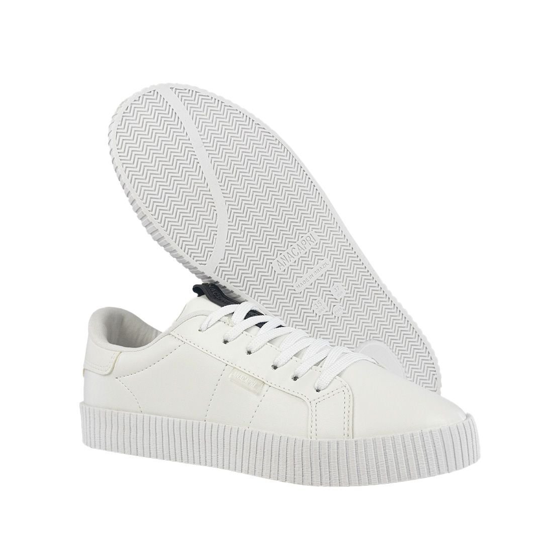 Tenis Anacapri Recortes E Pespontos Lateral Branco 4