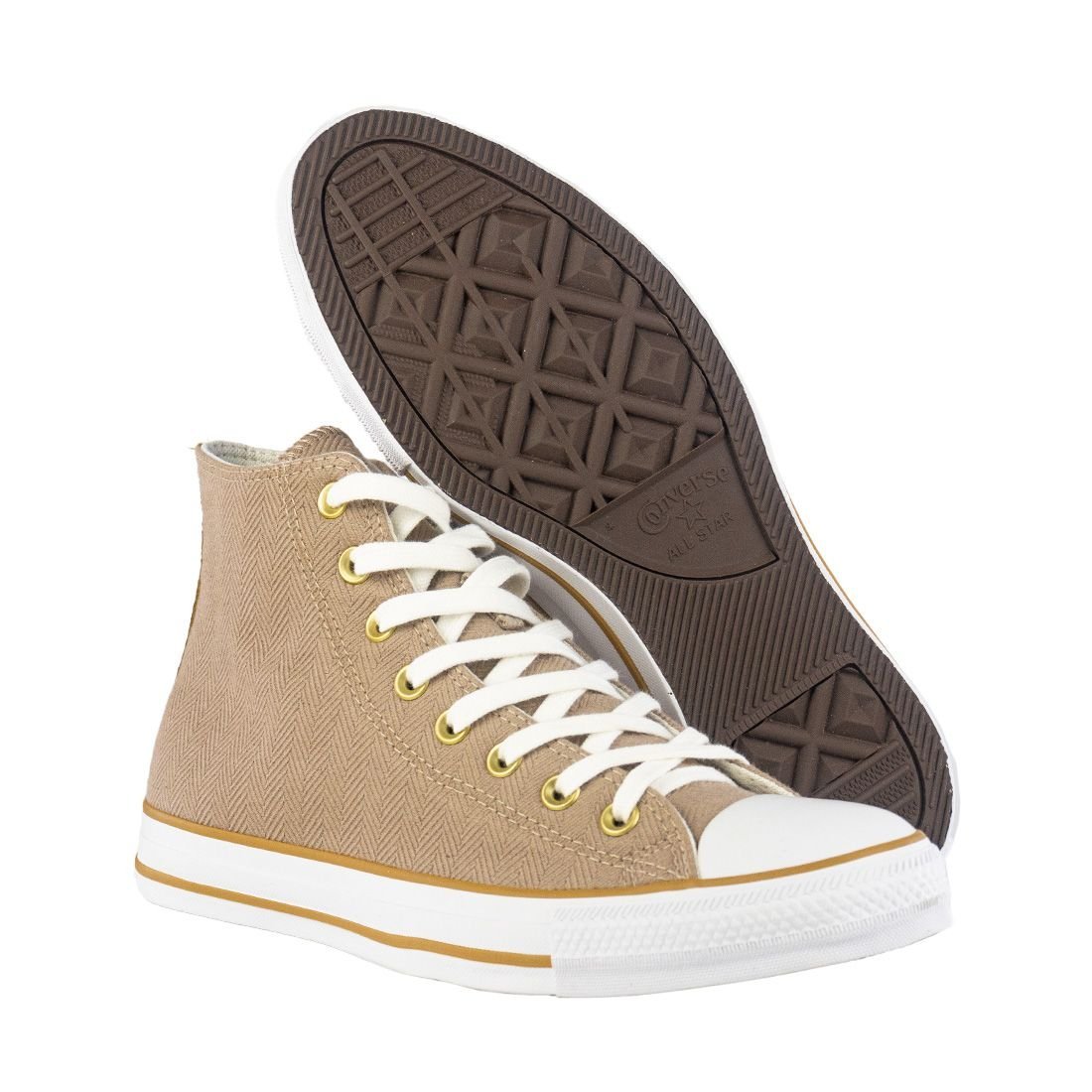 Tênis Converse Chuck Taylor All Star Play On Bege 5