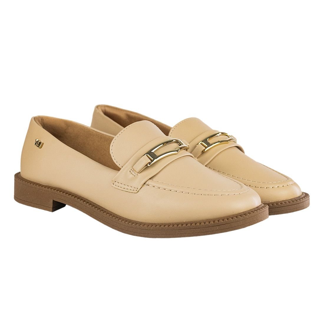Mocassim  Via Uno Loafer Confort Bege 2