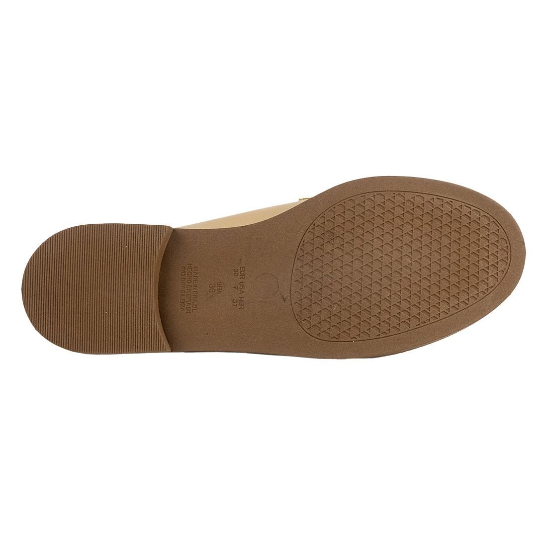 Mocassim  Via Uno Loafer Confort Bege 4