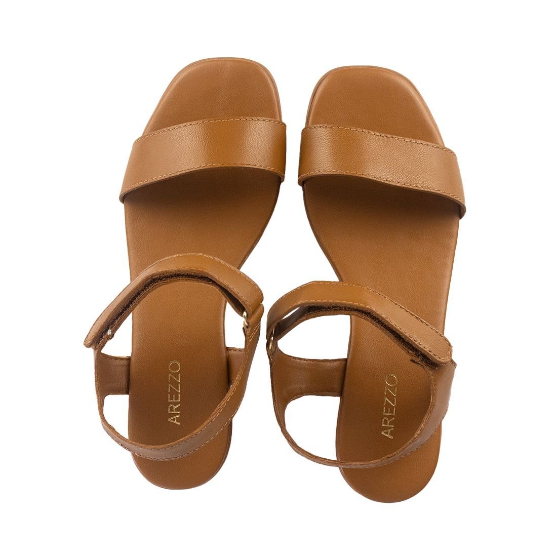 Sandália Arezzo Flatform Marrom 5