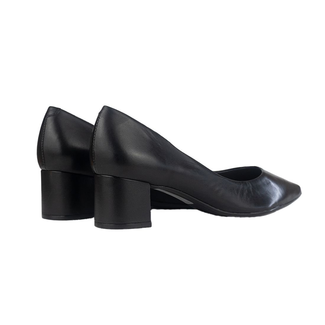 Scarpin Arezzo Salto Baixo Grosso Preto 3
