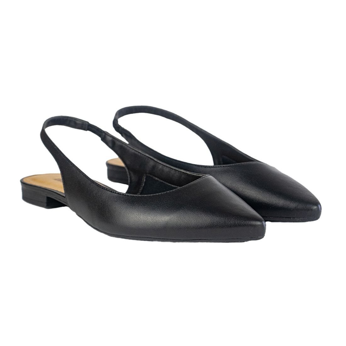 Sapatilha Anacapri Slingback Bico Fino Preto 2
