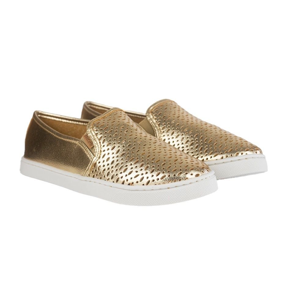 Tênis Anacapri Slip On Dourado 2