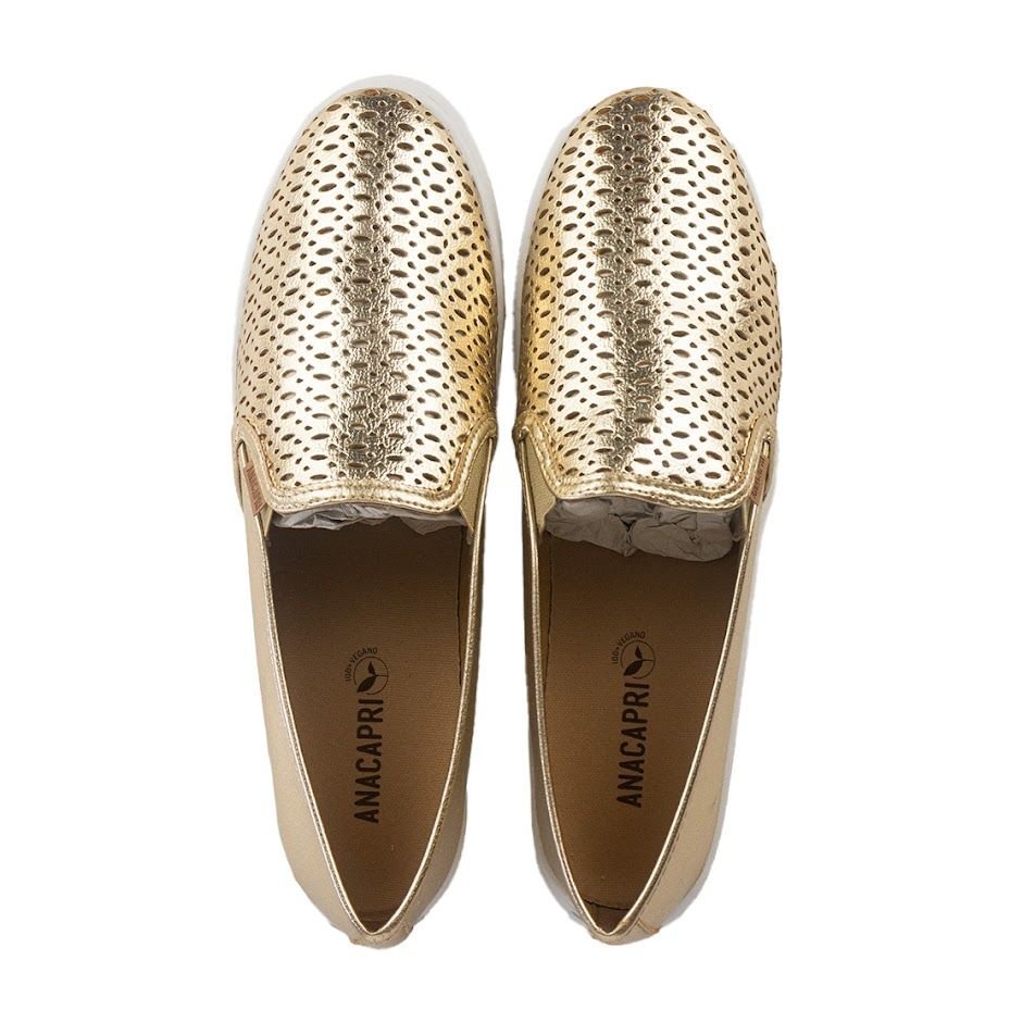 Tênis Anacapri Slip On Dourado 5