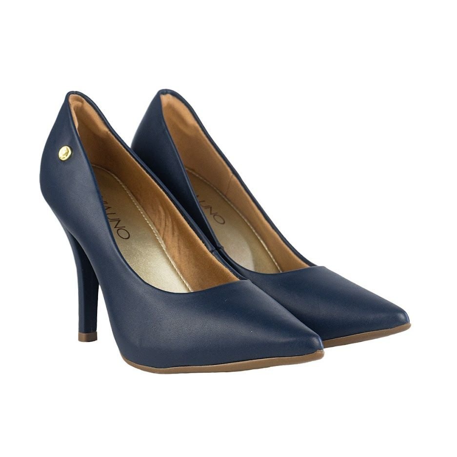 Via Uno Sapato Feminino Azul Bebe Sapato Scarpin Via Uno REF