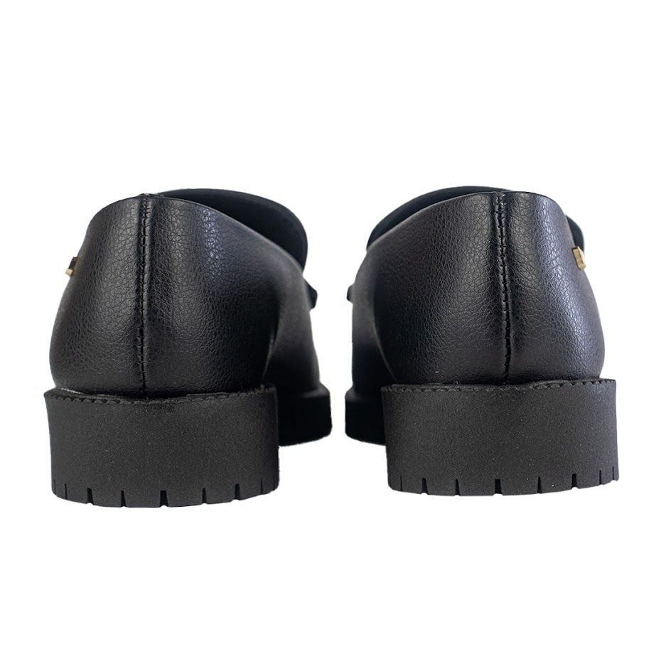 Mocassim Via Uno Tratorado com Corrente Preto 3