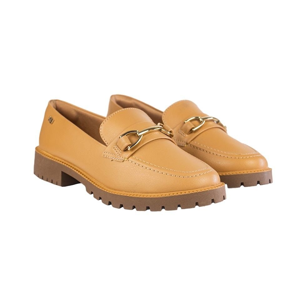 Mocassim Via Uno Loafer Tratorado  Bridão Marrom 2